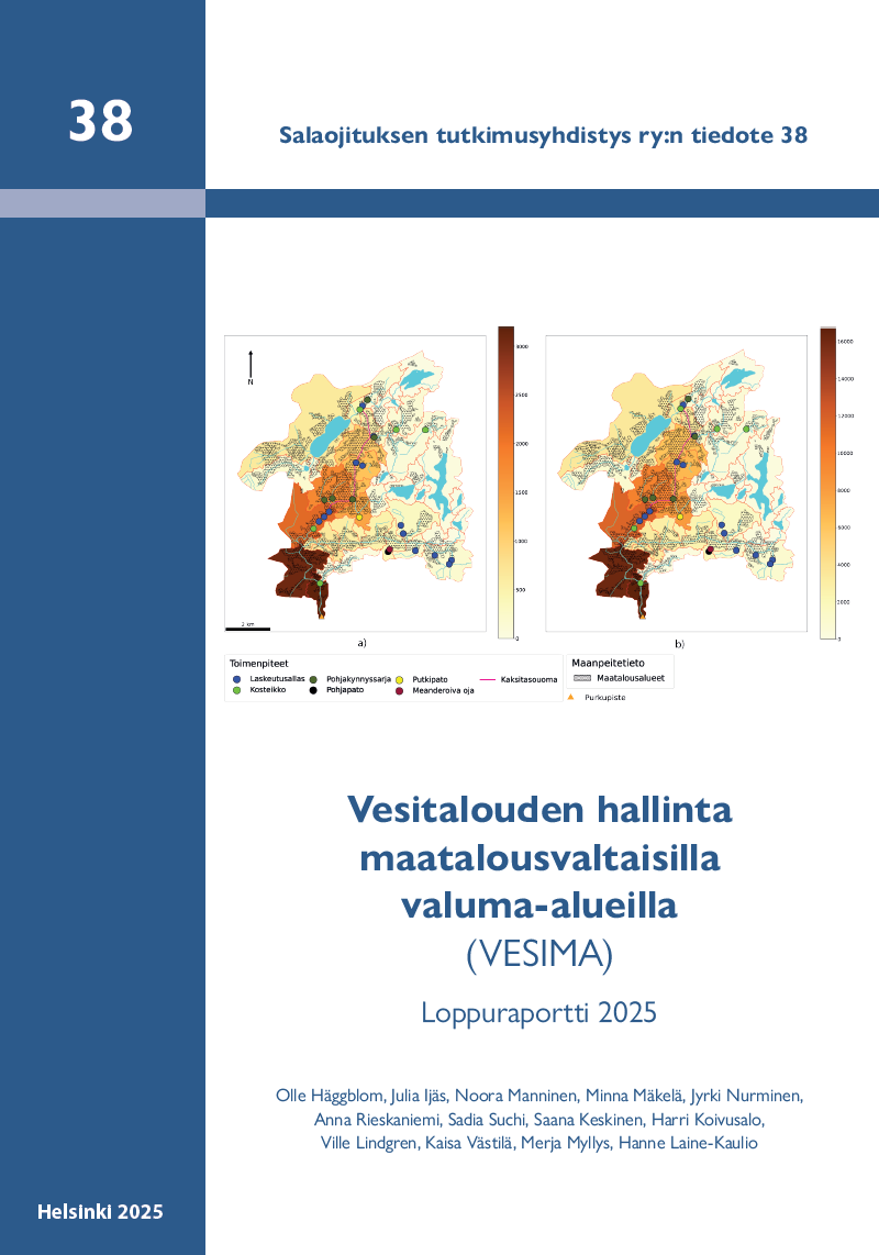 NRO 38. Vesitalouden hallinta maatalousvaltaisilla valuma-alueilla (VESIMA) – Loppuraportti 2025